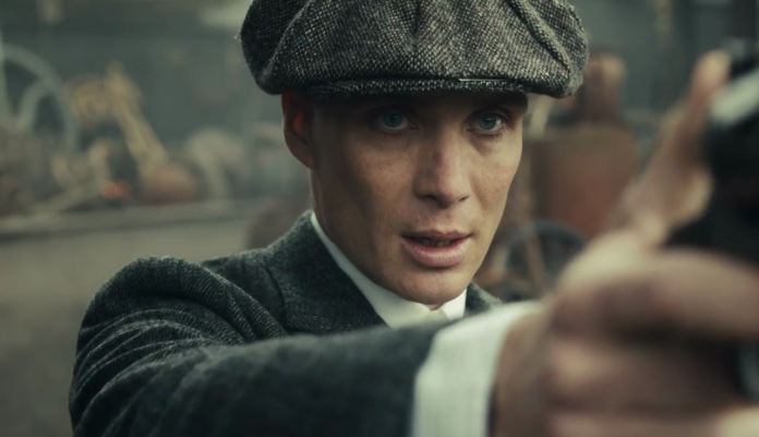 Cillian Murphy in Peaky Blinders, fonte screenshot youtube